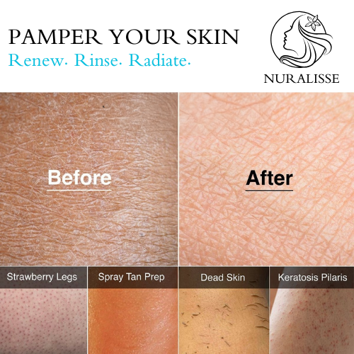 Nuralisse Skincare Premium Vegan Viscose Exfoliating Mitt (2pcs)